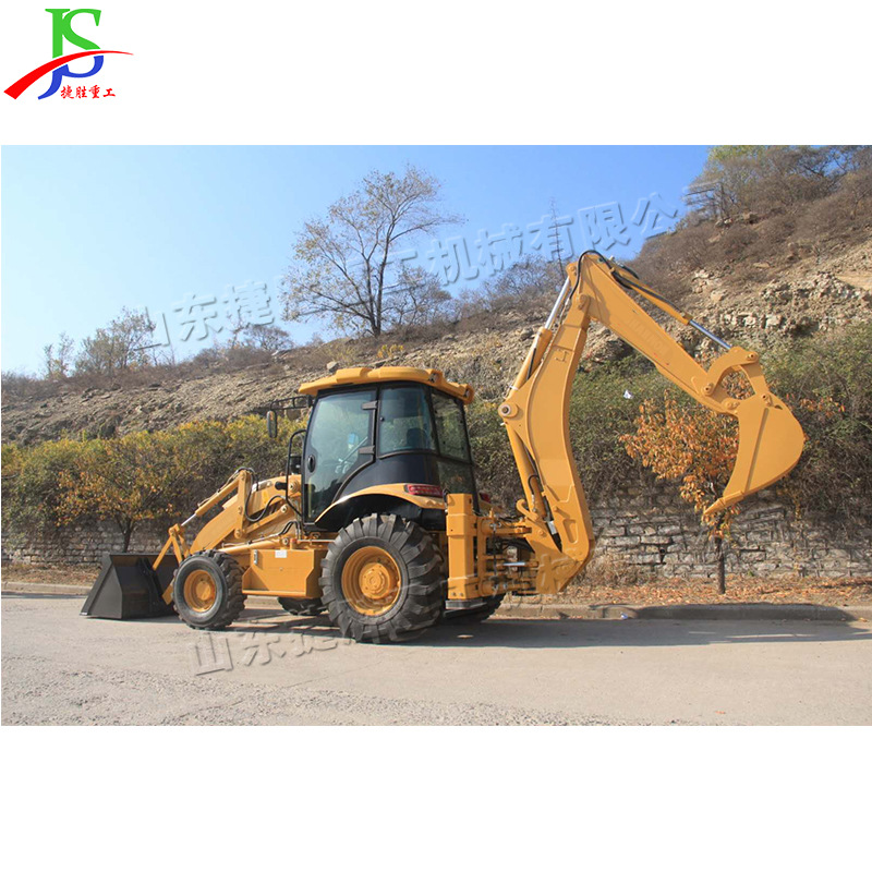建筑工地砂石装载挖掘机 园林果树轮式装载机 自来水供电挖坑机