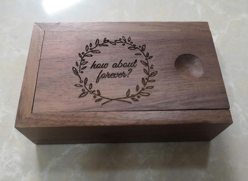 胡桃木木盒定 制黑胡桃木杂木盒高档木材抽拉盖印章盒礼品包装盒