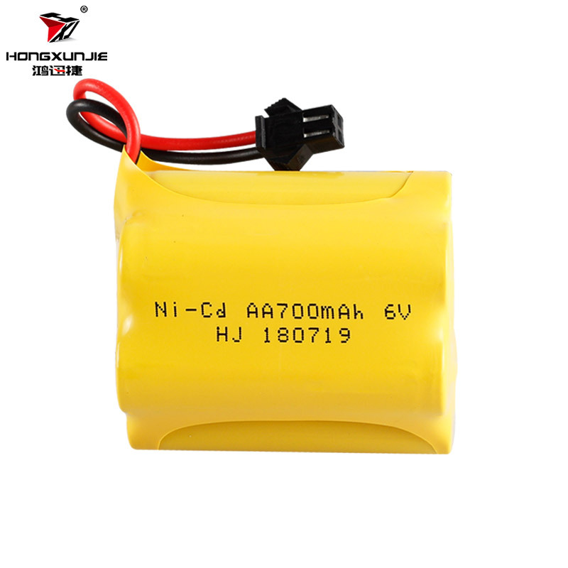 厂家直销 遥控电动玩具电池6.0V 700mAh镍镉电池组AA5号充电电池
