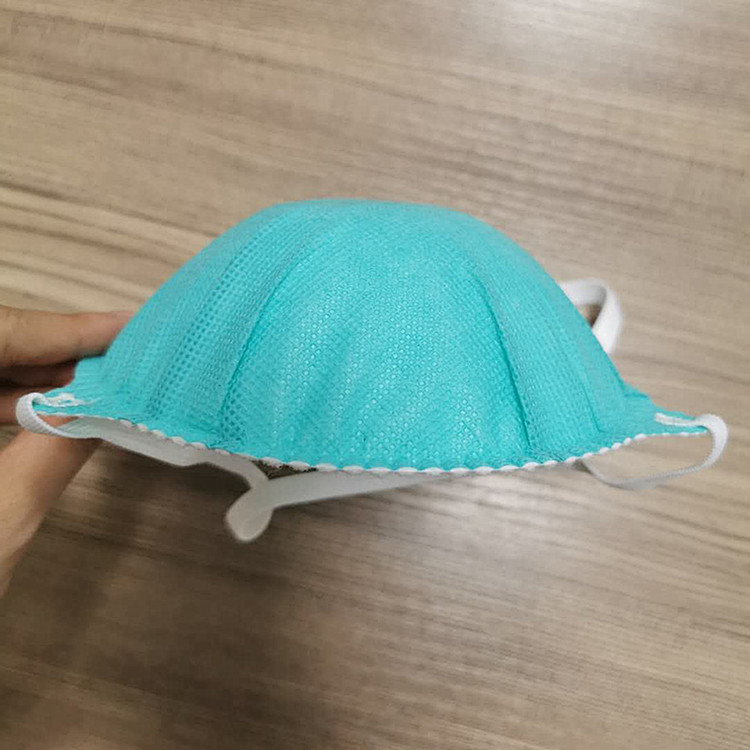 厂家直销针刺无纺布材料口罩定型折叠过滤棉杯型口罩热压白色热熔