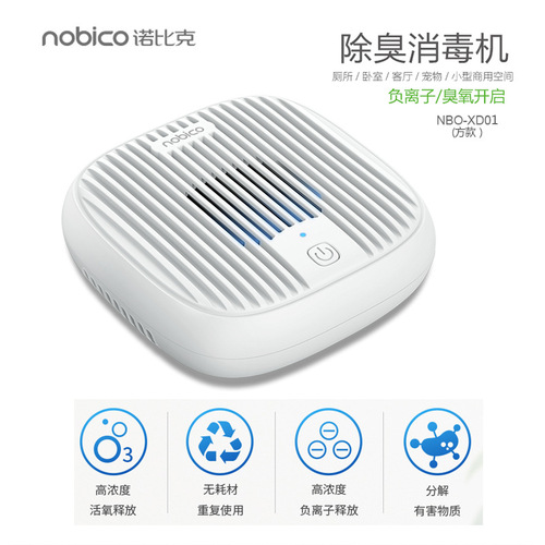 NOBUKE Home Ozonated Sterilizer for Indoor Bacteria Killing and Odor Removal, Ion Air Purifier for E-commerce Distribution
