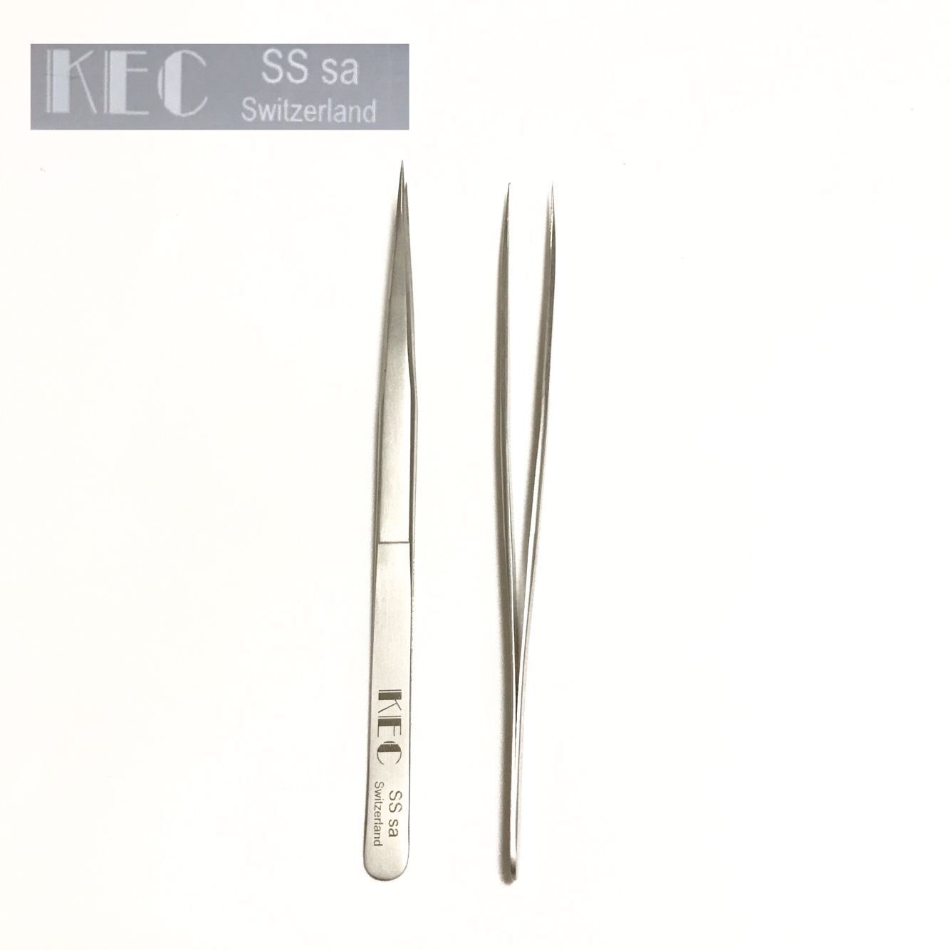 KEC瑞士钢材镊子不锈钢高硬度精品镊子 手机维修专用尖头镊子批发