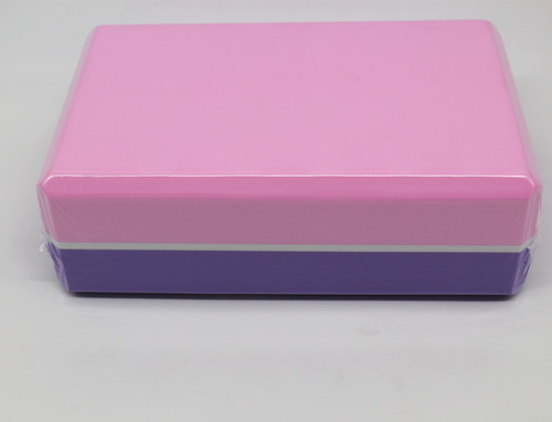 Factory direct sales YGHHB brand yoga supplies, high-quality high-density EVA two-color yoga bricks, dropshipping