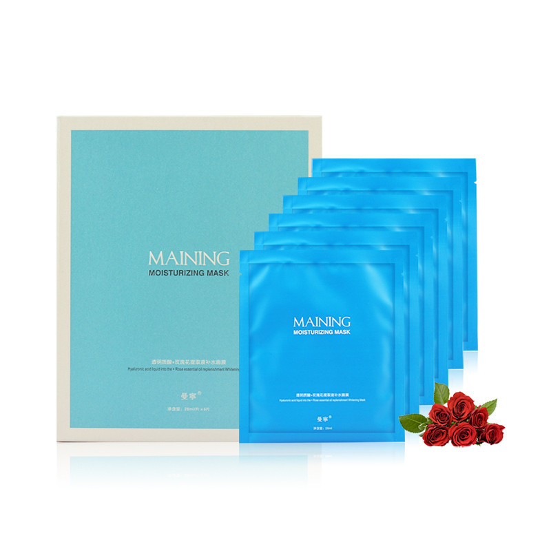 Manning Facial mask quality goods Hyaluronic acid rose Extract Supple Moisture Facial mask 6