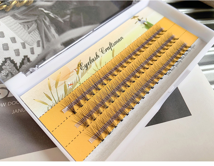 0.05草人20根假睫毛热熔朵毛eyelash单簇种植眼睫毛自然嫁接睫毛详情图4