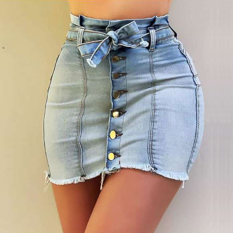 European and American high waist elastic...