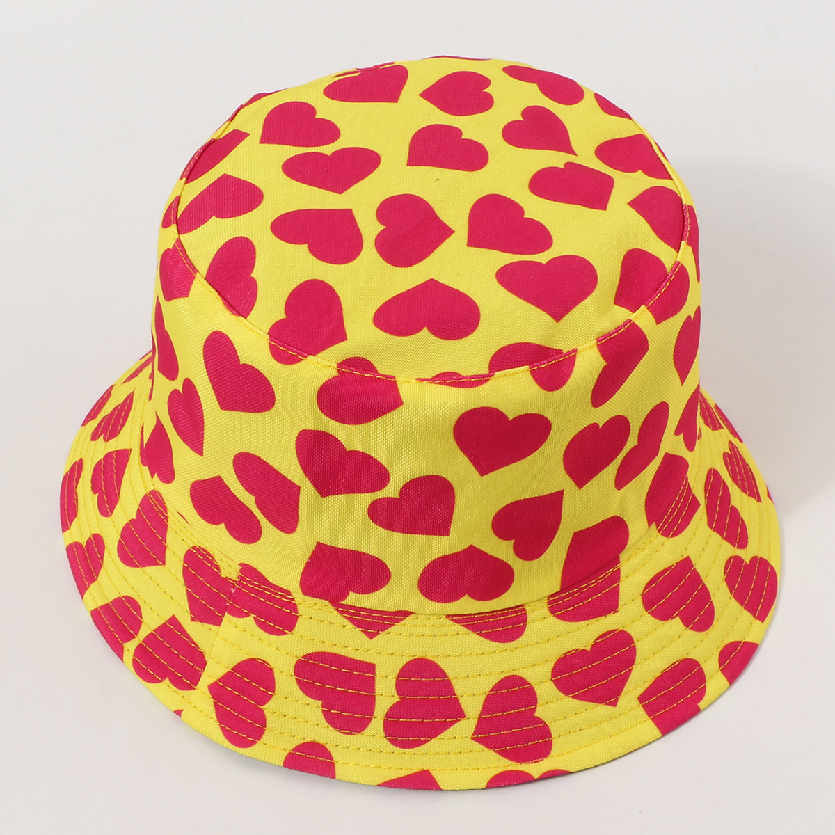 Hot Selling Fashion Love Double-sided Fisherman Hat Shade Sunscreen Hat Wholesale display picture 10