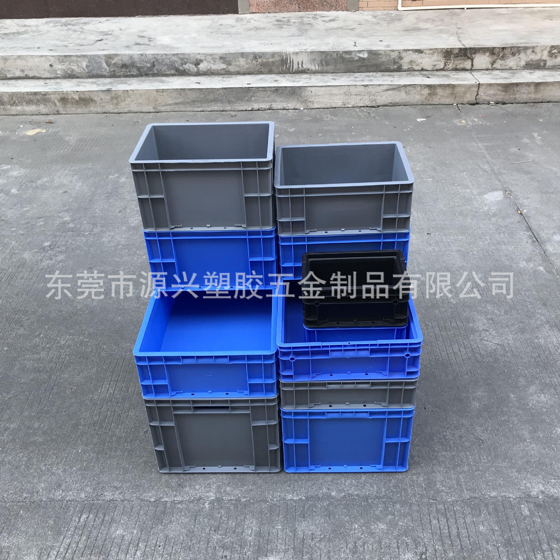 EU全系列标准物流箱 丰田汽车零配件专用周转运输箱带盖防尘胶框