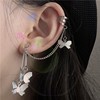 Brand earrings, metal accessory, punk style