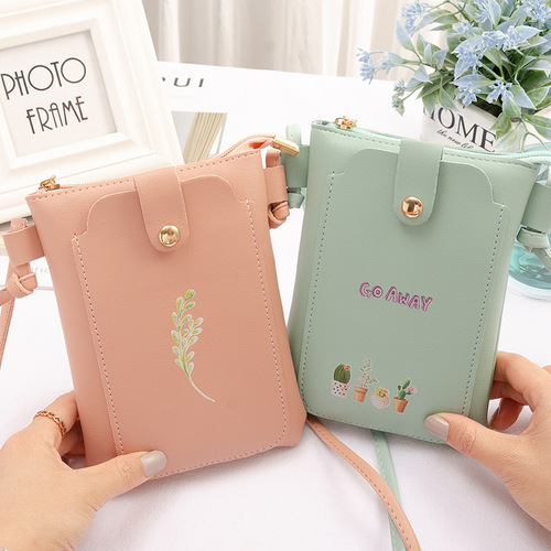 Mobile Phone Bag Women's Crossbody Bag 2020 New Simple Mini Cute Small Bag Women's Coin Purse Halter Neck Shoulder Bag
