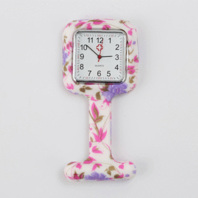 新款硅胶护士手表医生护士别针挂表学生怀表防疫护士石英表批发|ru