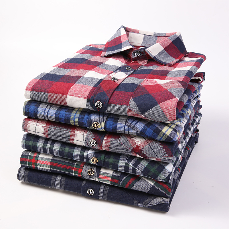 Spring new large size plaid business men...