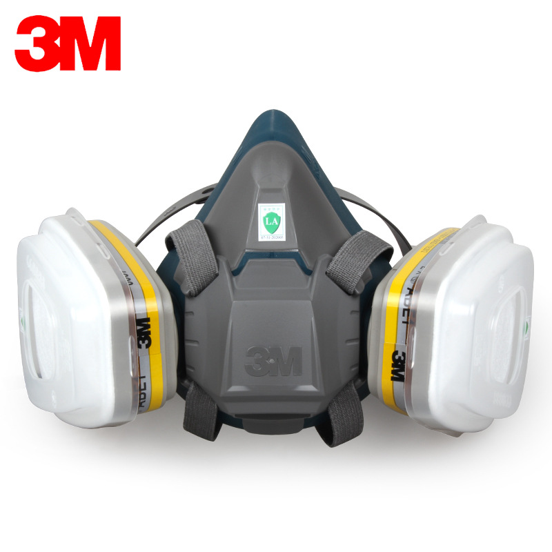 3M6502 + 6057 Anti-Virus máscara química pintura de aerosol de gas cloruro de hidrógeno cianuro de hidrógeno polvo máscara protectora