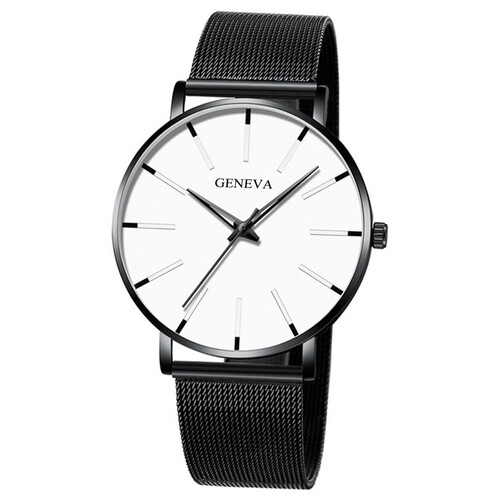 Foreign trade hot selling Geneva fashion mesh watch men's watch colorful scale men's watch business quartz watch wholesale