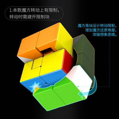 Charming Dragon Puppet Rubik's Cube Alien Rubik's Cube 3rd Level Alien Bundle Restricted Creative Puzzle Smooth Children's Rubik's Cube