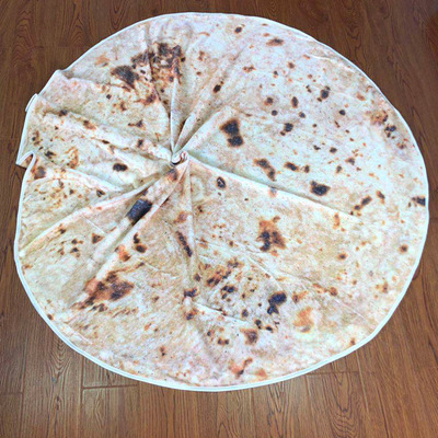 墨西哥卷饼毯玉米毯饼卷毯煎饼毯定制法兰绒毯