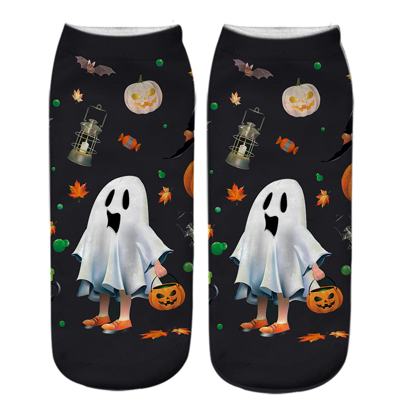 Women's Cute Pumpkin Polyester Cotton Printing Ankle Socks display picture 6