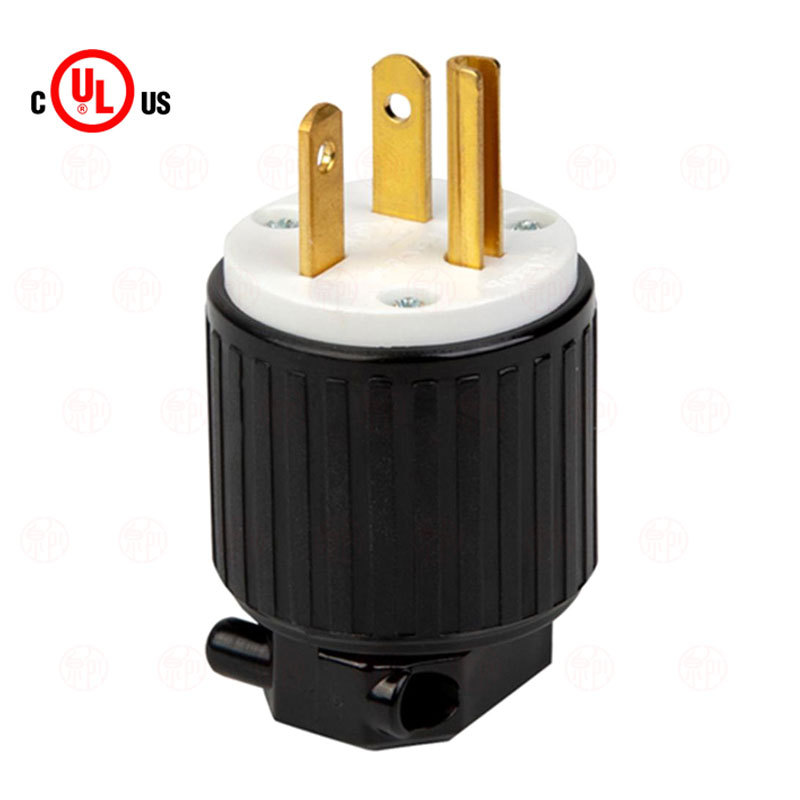 NEMA 5-20P  20A 125V 美标组装接线插头工业电源插头LK7520P