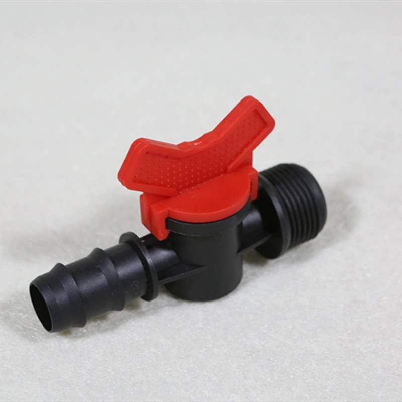Производители продают 20*3/4 "Красный прямой клапан простой внешний проволочный клапан PE трубный клапан