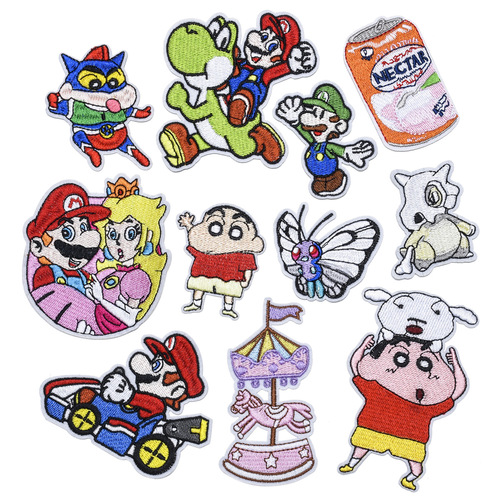 Factory direct sales cartoon animation cloth patch, trendy brand embroidery cloth patch, can be ironed and sewn, DIY children's clothing accessories