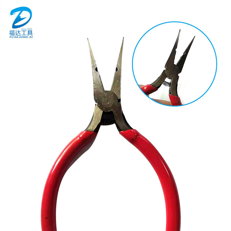 扁嘴钳5寸 尖咀钳 钓鱼钳 塑胶剪钳多功能电子剪钳扁嘴无牙