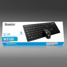博士顿WS500 多媒体无线键盘鼠标套装静音商务防水无线键鼠套装