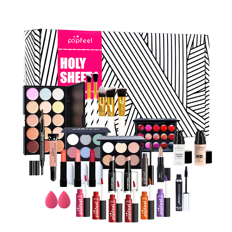 1000g Weight Makeup Set Type Of Cosmetics Paste Material Multicolor Pattern Elegant, Glam, Punk Style Elegant Glam Punk Multicolor Paste Makeup Set 17