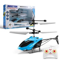 Children's remote control aircraft induction aircraft two-way stall toy mini helicopter resistant to fall rechargeable flight