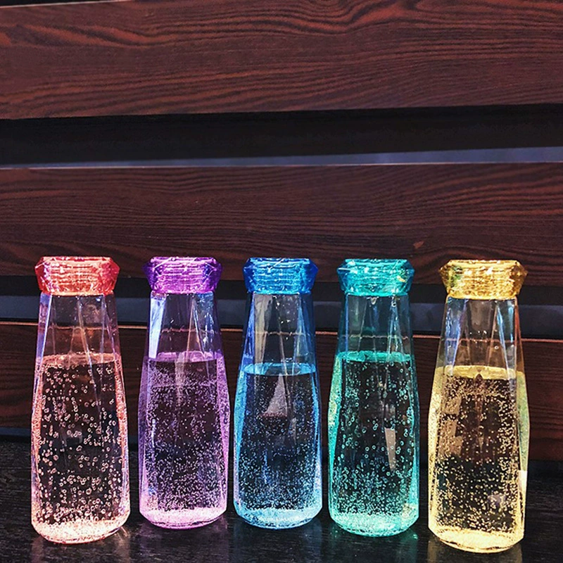Douyin is the same colorful diamond glass, convenient casual advertising gift cup, male and female cute student water cup customization
