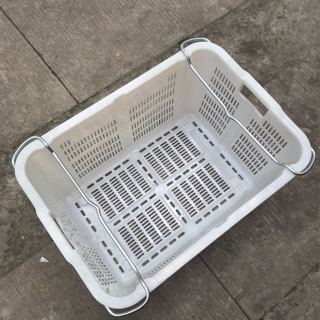 白色塑胶大菜萝 加厚荔枝收纳萝 710*495*370mm