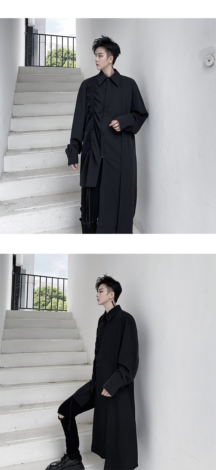 Wholesale foreign trade autumn and winter shirts for men and women, trendy loose bottoming shirts, casual shirts C80 P95_voghion.com