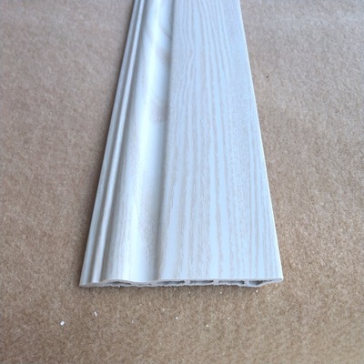 PVC踢脚线 白橡木8-10公分防潮仿大理石线条地脚线厂家直销优惠批|ms