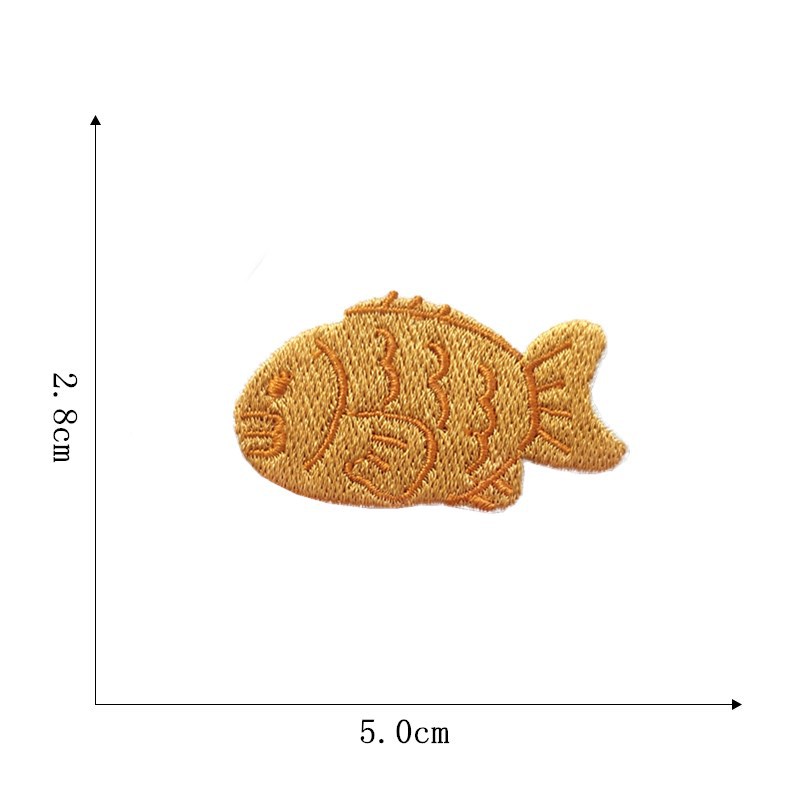 Autocollants de tissu de poissons-5 #