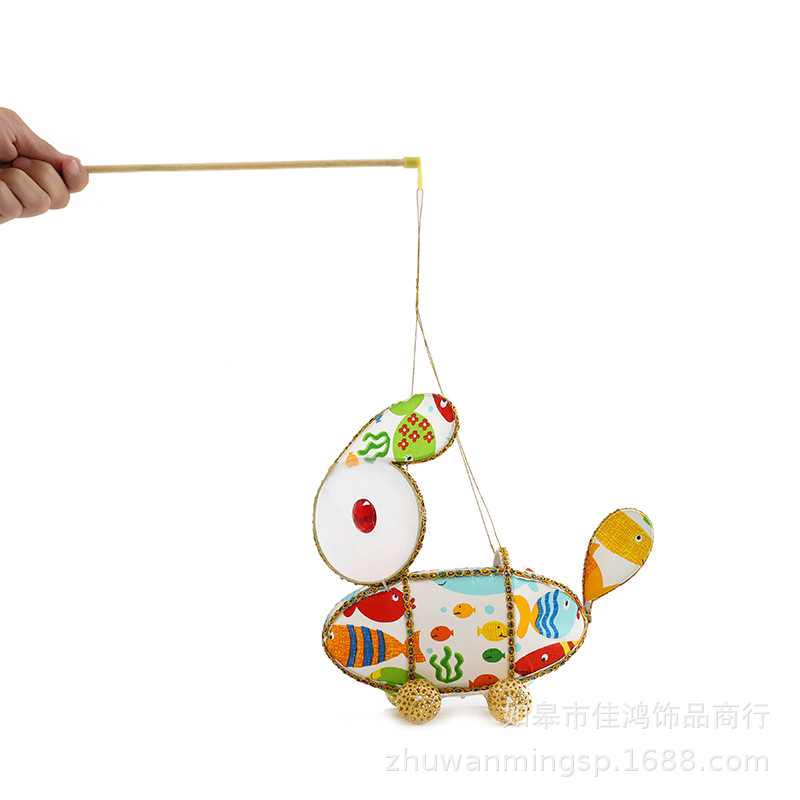 圣诞春节儿童手提卡通灯笼幼儿园装饰手工diy制作发光灯笼材料包
