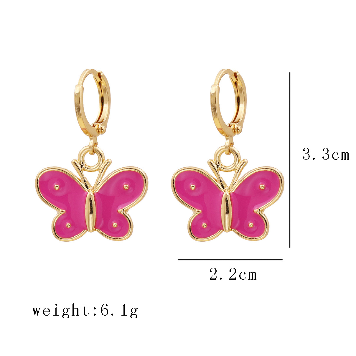 temperament elegant butterfly fresh art style simple earringspicture1
