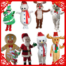 聖誕雪人卡通人偶服裝玩偶道具聖誕麋鹿成人頭套傳單服姜餅人