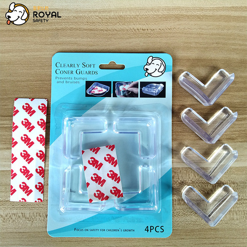 Cardboard Absorptive Packaging L-shaped Children's Transparent Anti-Collision Corner Thick Table Corner Cover Baby Table Coffee Table Glass Corner Protection