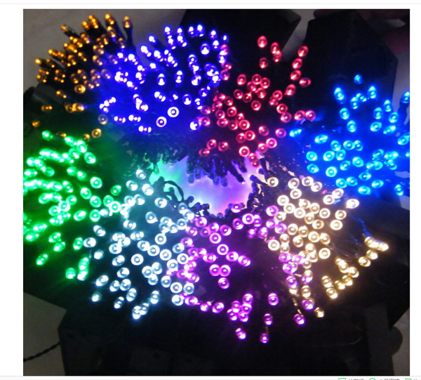 LED solar outdoor decorative light string 10 meters 20 meters warm…