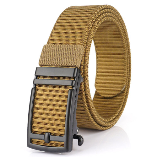 New belt men and women youth automatic buckle business casual belt belt thickened nylon belt manufacturer wholesale