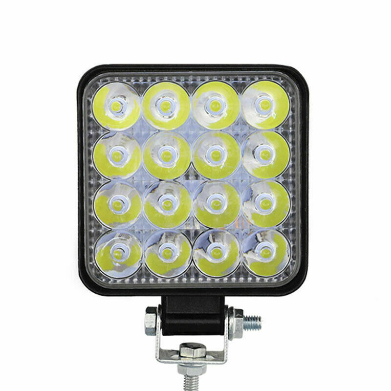 Auto LED lámpara de trabajo mini cuadrado 16 lámpara 48W lámpara auxiliar transformar faro 16LED image 5