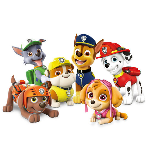 Chaosheng Animation Genuine Paw Paw Team Great Contribution Blind Box Set Puppy Full Set Transformation Gacha Machine Gacha Toy