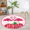 Round Scandinavian swings, carpet, laptop for bed, hanging basket