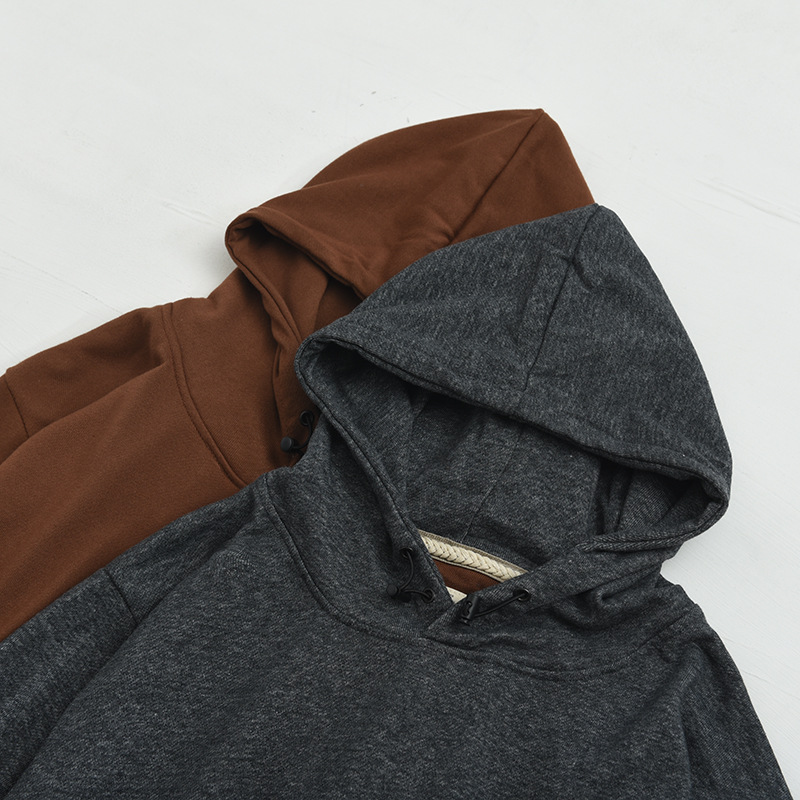 秋季衛衣男新款潮流時尚寬松運動連帽衫外穿純色簡約套頭衛衣