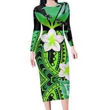 新款国际站长裙波利尼西亚连衣裙包臀一件代发代发 Polynesia大码