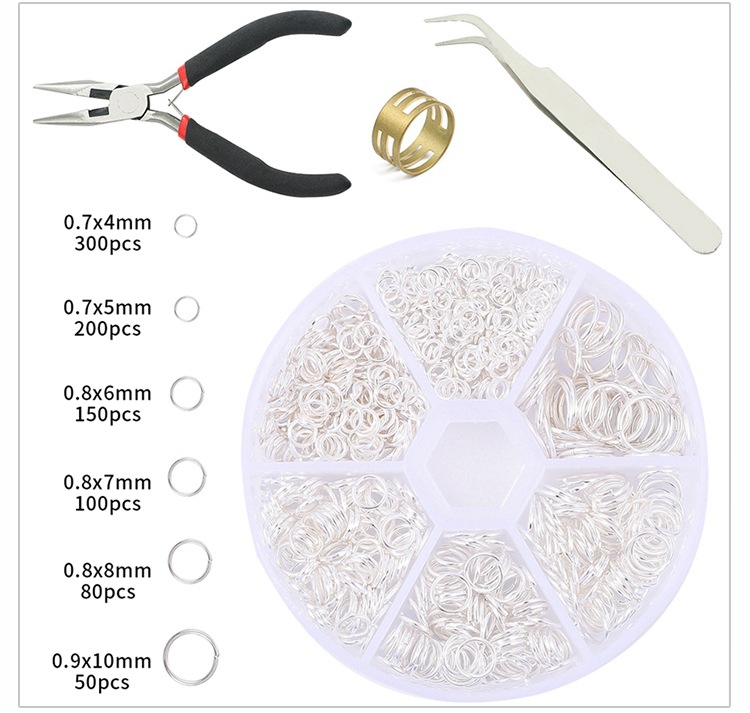 105g Weight DIY Jewelry Accessories Classification 1 Set Quantity Metal, Copper Material Printing Pattern Simple Style Style 1 Set Metal Copper Printing Simple Style 8