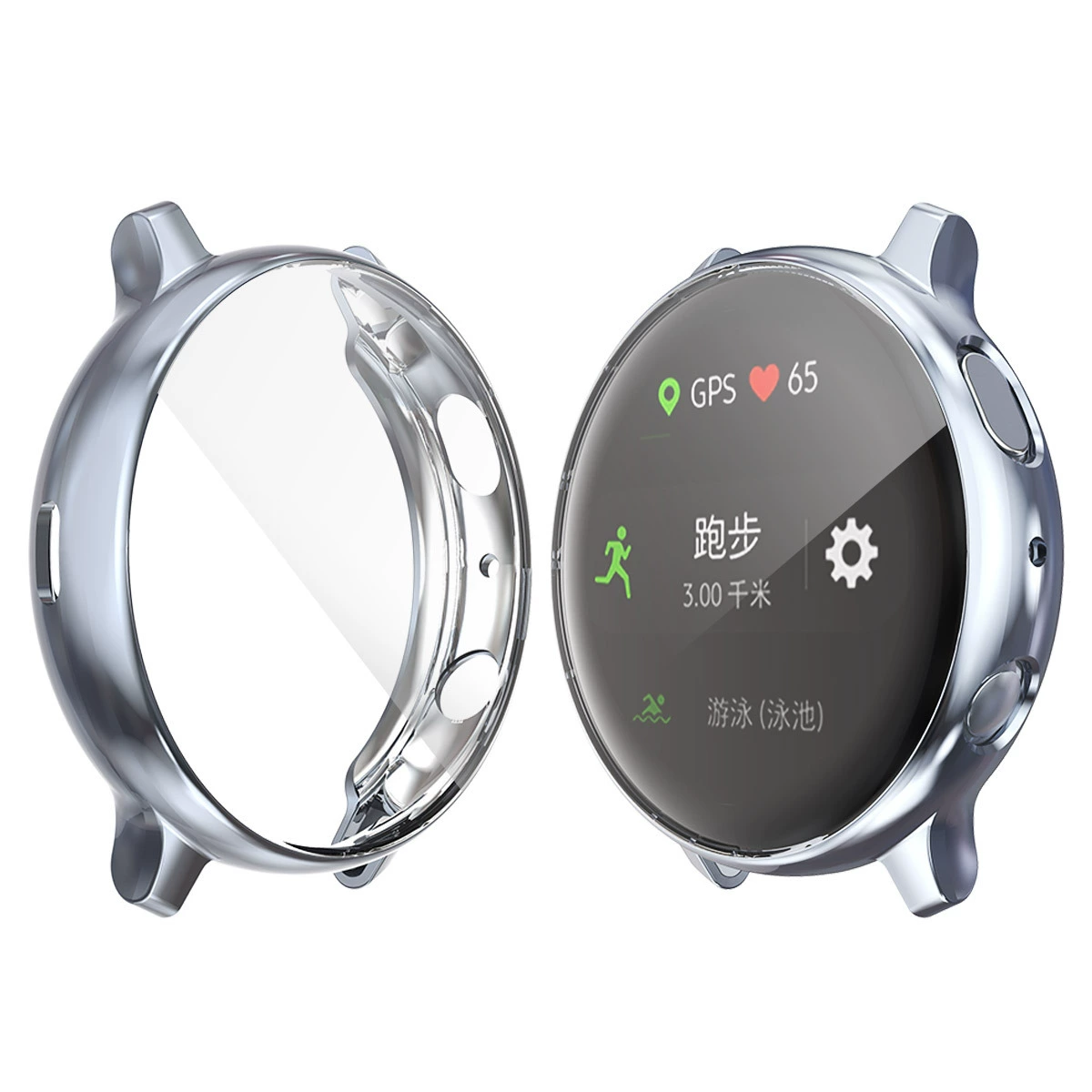 Защитный чехол (Samsung) для Galaxy Watch, электронапыленный TPU, 40/44 мм, защита от падения
