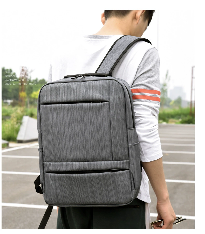 Men's capacious backpack for traveling, fashionable trend laptop, school bag, custom-made