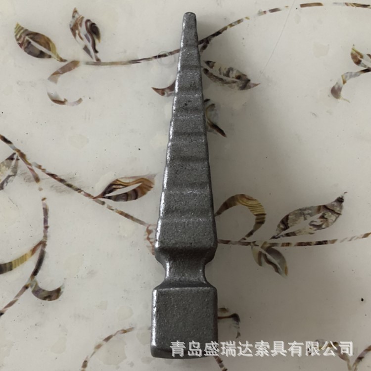 防护矛头装饰户外熟铁制品庭院大门防爬尖配件来样图加工厂价直销