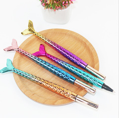 Korean Creative Stationery Mermaid Tail Pen, Neutral Pen Dreamy Signature Pen Student Supplies Small Gift Wholesale