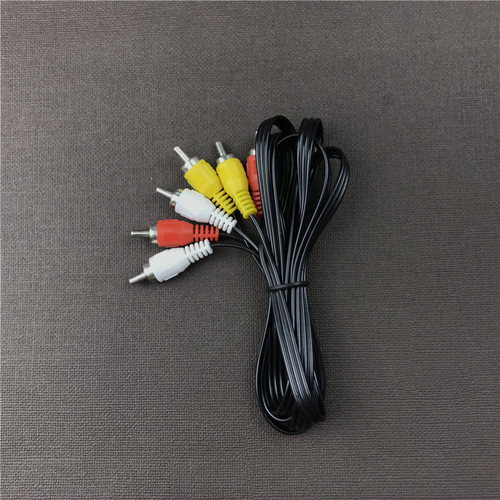 3 RCA Audio Video AV Cable TV Set Top Box Six Head Line Three Pairs of Three Lotus Speaker Audio Connection Line 1.5 Meters 